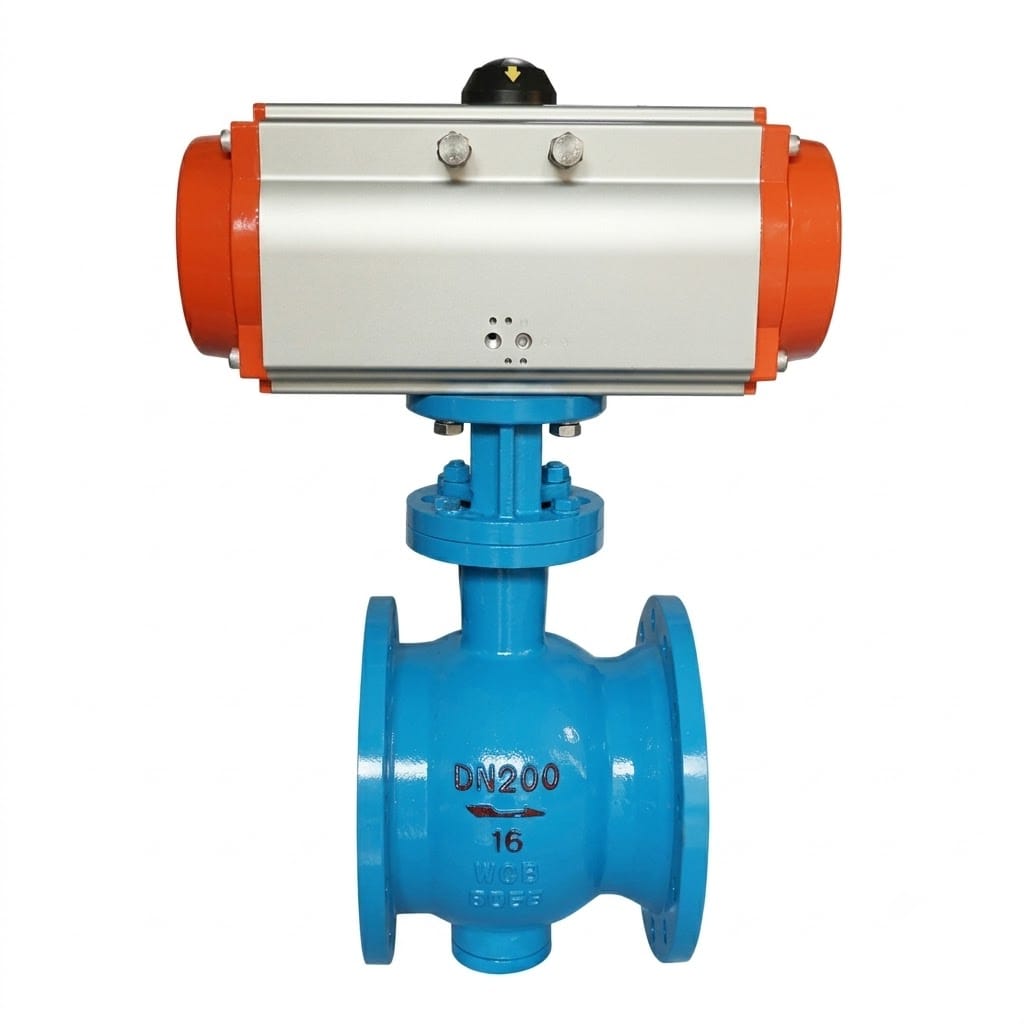 BQ640H Pneumatic Eccentric Semi-Ball Valve Structure