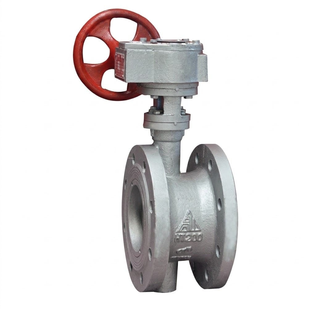 D342 Double Eccentric Butterfly Valve Structure Diagram