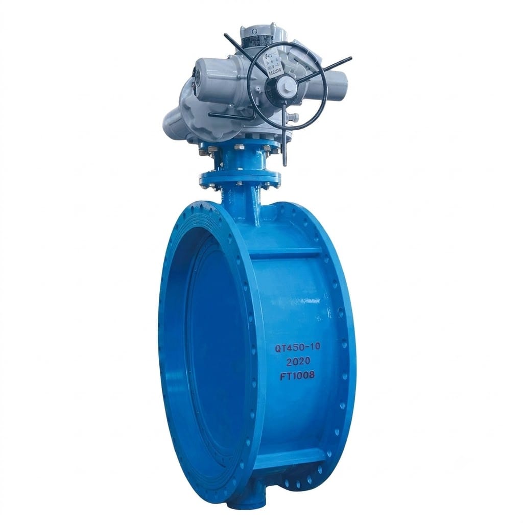 D942 Electric Double Eccentric Soft-Seal Butterfly Valve